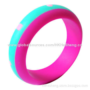 2014 creative pretty silicone bracelets, non-toxic and BPA-free
